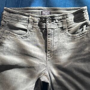 NYDJ Women's Black/Grey stone wash Straight leg Jeans